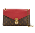 Pallas Crossbody, &pound;595, Handbags, Red, Canvas/Leather, Front view